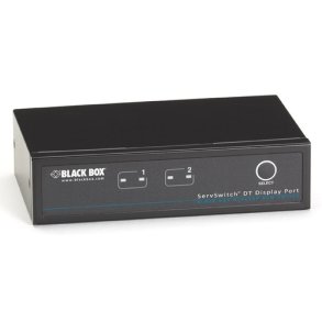 Black Box 2-Pt Servswitch Dt Display Port Usb Audio Kvm Switch