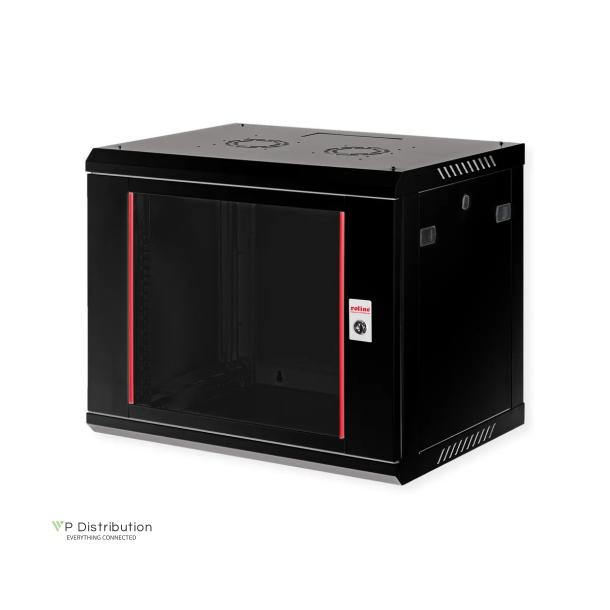 ROLINE 19" Wall Cabinet Basic Plus 9 U 600x450 BxT black