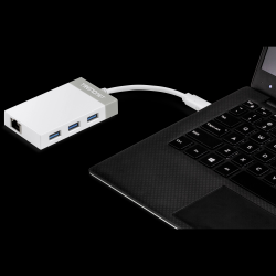 Trendnet USB-C to Gigabit Ethernet Adapter + USB Hub