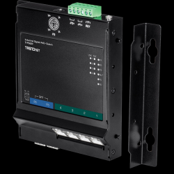 Trendnet 6-Port Industrial Gigabit PoE+ Wall-Mounted Front Access Switch