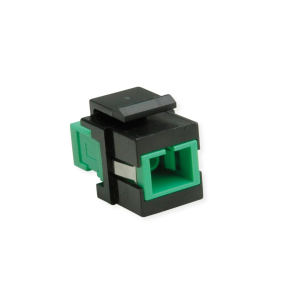 ROLINE Keystone Adapter W/SC SIMPLEX, Black+Green