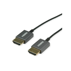 ROLINE HDMI Coaxial Cable, Ultra Slim 4K60, M/M, 2m