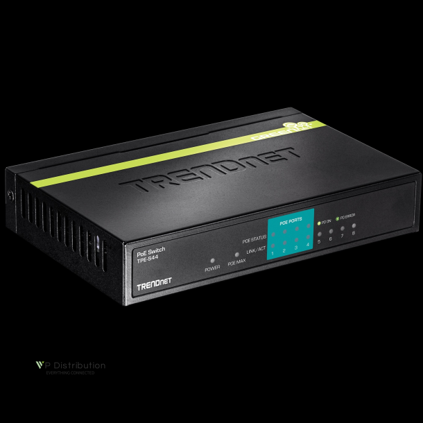 Trendnet 8-Port 10/100Mbps PoE Switch (4 PoE, 4 Non-PoE) (30W)