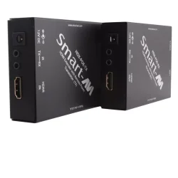 SmartAVI HDMI, Single-Head &amp; IR Extender over a Single Cat5e/6 Cable Includes: [HDX-POE-TX, HDX-POE-RX and (PS12V2.5A-DSKTP and WWLLMT)]