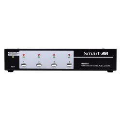 SmartAVI HDMI, 3-Port, KVM Switch with USB 3.0, MHL and Stereo Audio support. Includes: [HKM-PRO, PS5VD3A]