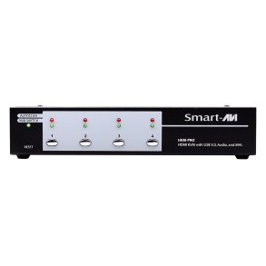 SmartAVI HDMI, 3-Port, KVM Switch with USB 3.0, MHL and Stereo Audio support. Includes: [HKM-PRO, PS5VD3A]
