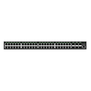Grandstream Layer 2+ Managed Network Switch, 48x GbE RJ45, 6x SFP+, stackable, Internal PSU