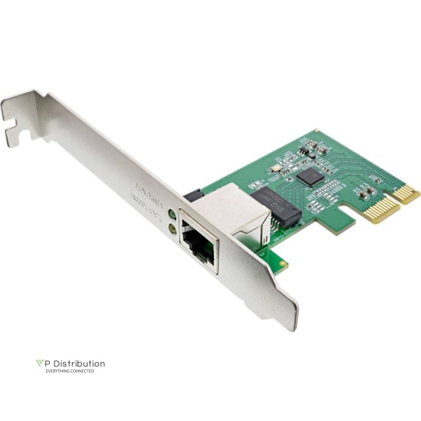 InLine Gigabit network card, 1x RJ45 2.5Gb/s, PCIe x1, incl. low profile bracket