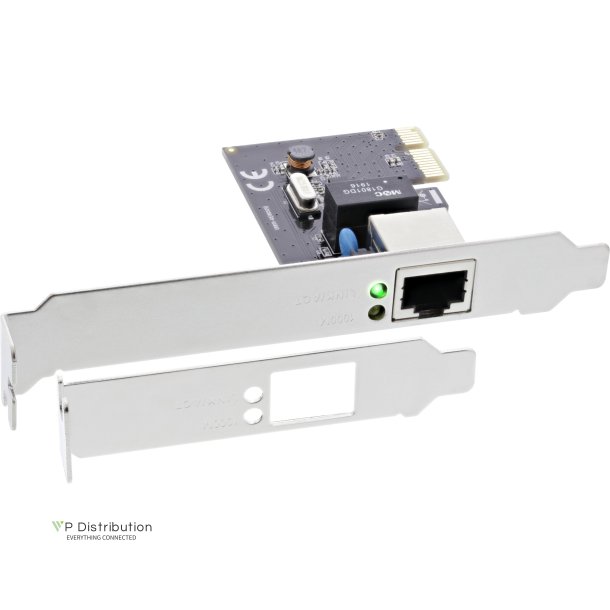 InLine&reg; Gigabit Network Card PCI Express 1Gb/s PCIe x1 + LP Bracket