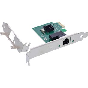 InLine® Gigabit Network Card 1x RJ45 1Gb/s PCIe x1 + LP Bracket