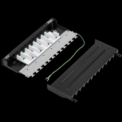 Trendnet 8-Port Cat6a Shielded Wall Mount Patch Panel