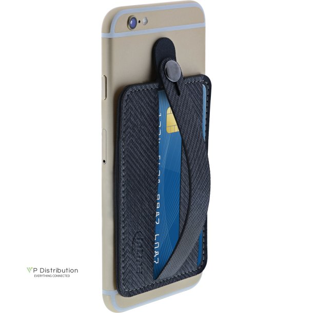 InLine&reg; Smartphone Credit Card Case, with hand strap, black