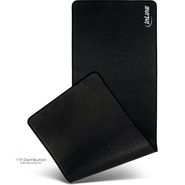 InLine&reg; Mouse pad XL desk pad, black, 900x400x2mm