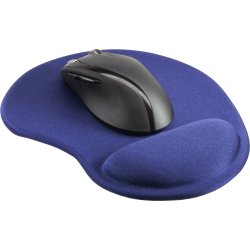 InLine&reg; Mouse Pad with gel wrist rest 230x205x20mm blue