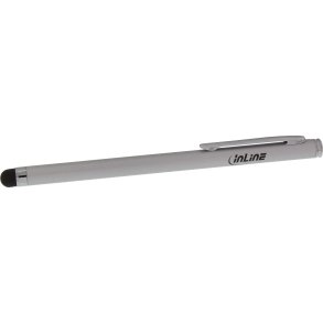 InLine® Stylus, Pen for Touchscreens of Smartphone & Tablet, silver
