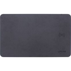 InLine&reg; Mouse pad, wireless charging, 370x225x7mm, black