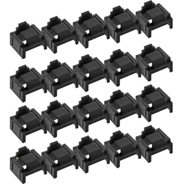 InLine&reg; RJ45 port blocker, 20 blocker refill pack, black