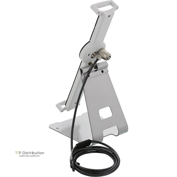 InLine&reg; Universal Tablet Locking Stand for 10" - 13" with Key Lock Cable Dia 4.4mm x 1.5m