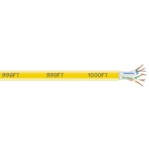 Black Box Gigatrue 550 Cat6 Bulk 1000Ft, Pvc, Yell Plbox