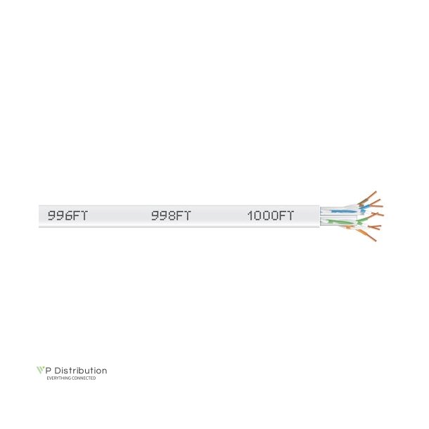 Black Box Gigatrue 550 Cat6 Bulk 1000Ft, Pvc, Wte, Plbox