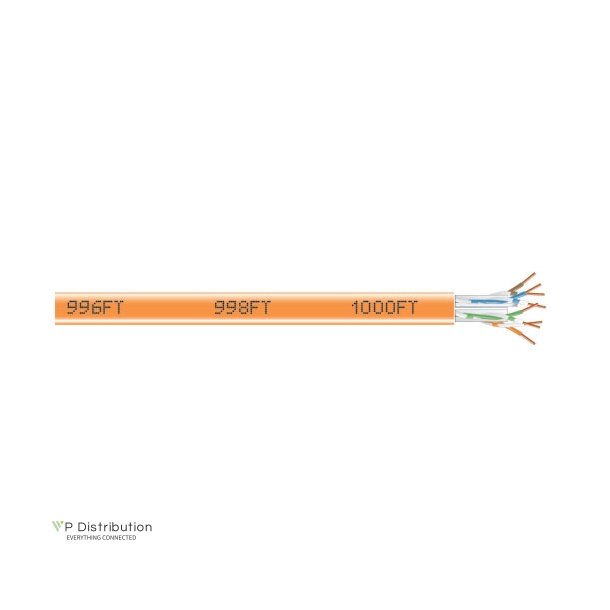 Black Box Gigatrue 550 Cat6 Bulk 1000Ft, Pvc Orange