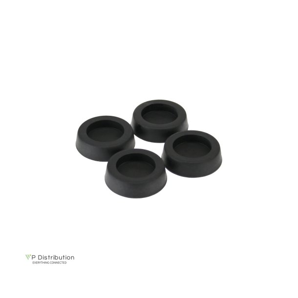 InLine&reg; Rubber Feet for PC and Server Casings 4 Pack black