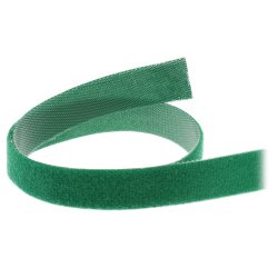 InLine&reg; Cable Ties with hook-and-loop fastener Band 16mm green 10m