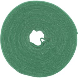 InLine&reg; Cable Ties with hook-and-loop fastener Band 16mm green 10m