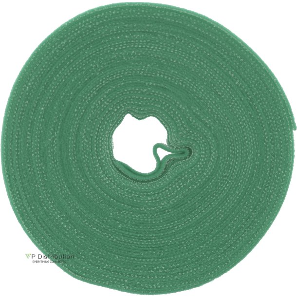 InLine&reg; Cable Ties with hook-and-loop fastener Band 16mm green 10m