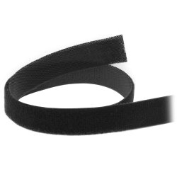 InLine&reg; Cable Ties with hook-and-loop fastener band 16mm black 10m