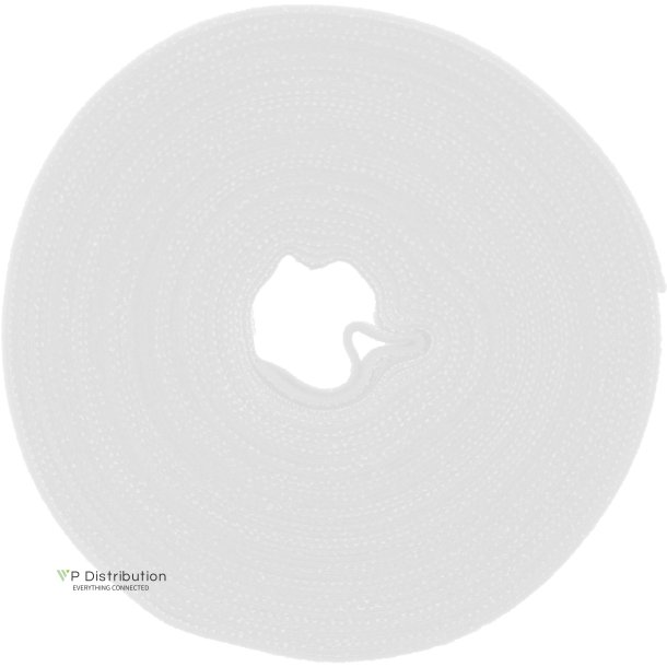 InLine&reg; Cable Ties with hook-and-loop fastener band 16mm white 10m