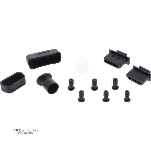 InLine Dust Cover Set for AV Interfaces 12 pcs.