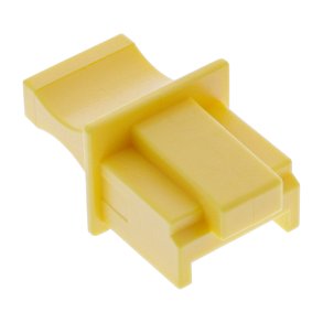 InLine Dust cover for RJ45 female yellow 10pcs