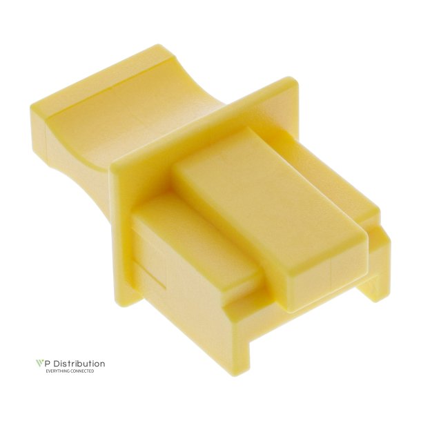 InLine Dust cover for RJ45 female yellow 10pcs