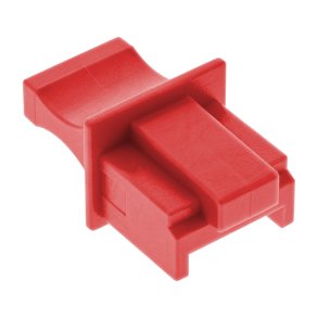 InLine Dust Cover for RJ45 socket red 100 pcs. Pack