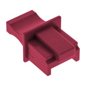 InLine Dust cover for RJ45 female dark red 10pcs.