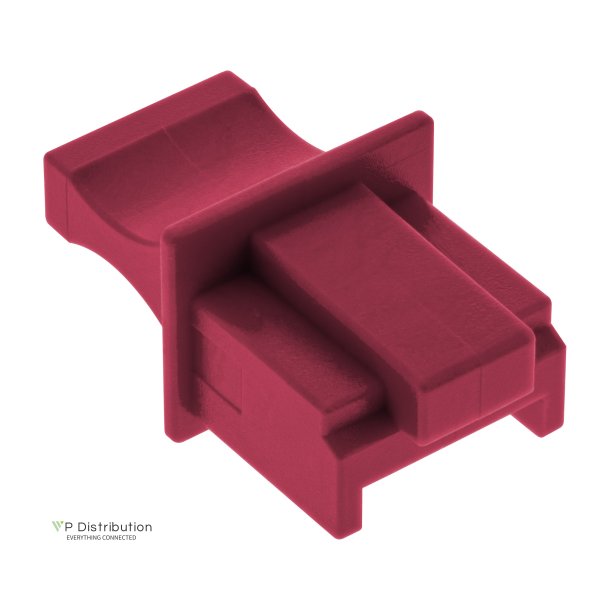 InLine Dust cover for RJ45 female dark red 10pcs.