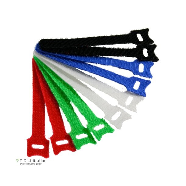 InLine&reg; Cable tie Straps hook-and-loop fastener 12x125mm 10 pcs. 5 Colors