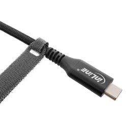 InLine&reg; Cable Strips hook-and-loop 12x150mm 10 pcs. black