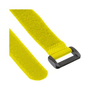 InLine® Cable Strips hook-and-loop 20 x 200mm 10 pcs. yellow