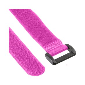 InLine® Cable Strips hook-and-loop 20 x 200mm 10 pcs. pink