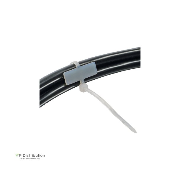 InLine&reg; Cable Strap 100x2.5mm with marking field 8x24mm 100 pcs.