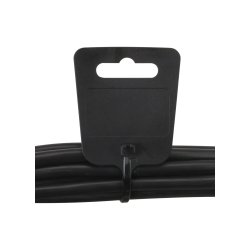 InLine&reg; Marker Ties with Eurohole length 200mm wide 5mm black 100 pcs.