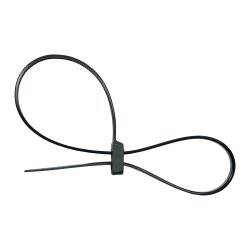 InLine&reg; Mountable Double-Head Cable Ties 300mm x 4.8mm black 100 pcs.