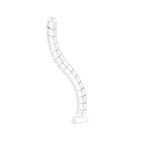 InLine Cable duct flexible, vertical for tables, 2 chambers, 0.80m, white