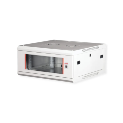 ROLINE 19" Wall Cabinet Basic Plus 4 U 600x600 BxT grey