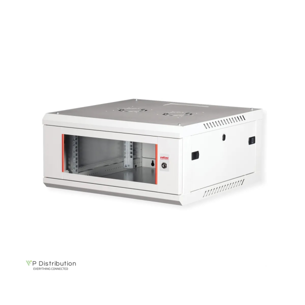 ROLINE 19" Wall Cabinet Basic Plus 4 U 600x600 BxT grey
