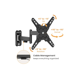 VALUE Basic TV Wall Mount, 3 J., <20kg, VESA200x200, < 109,2cm