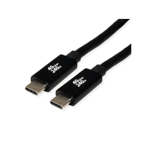 ROLINE USB4 Gen3x2 Cable, 40Gbps, C-C, M/M, 240W, 2m