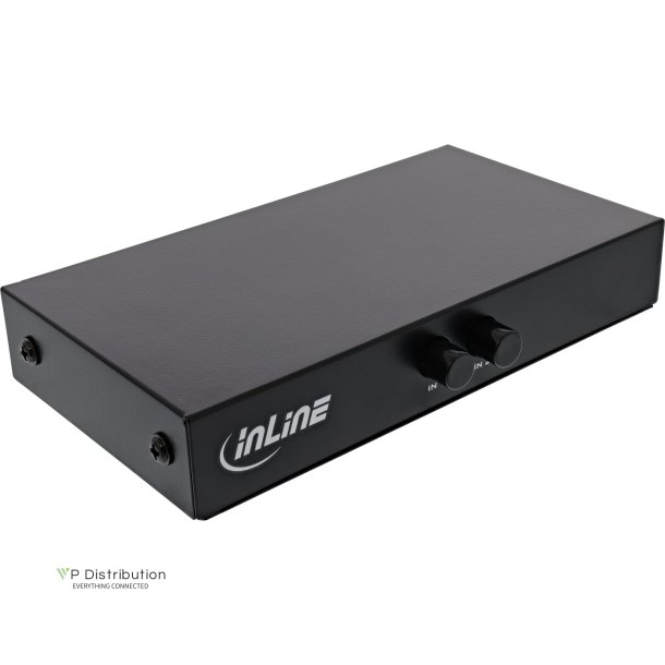 InLine&reg; VGA switch manual 2-port, 15-pin Sub-D HD